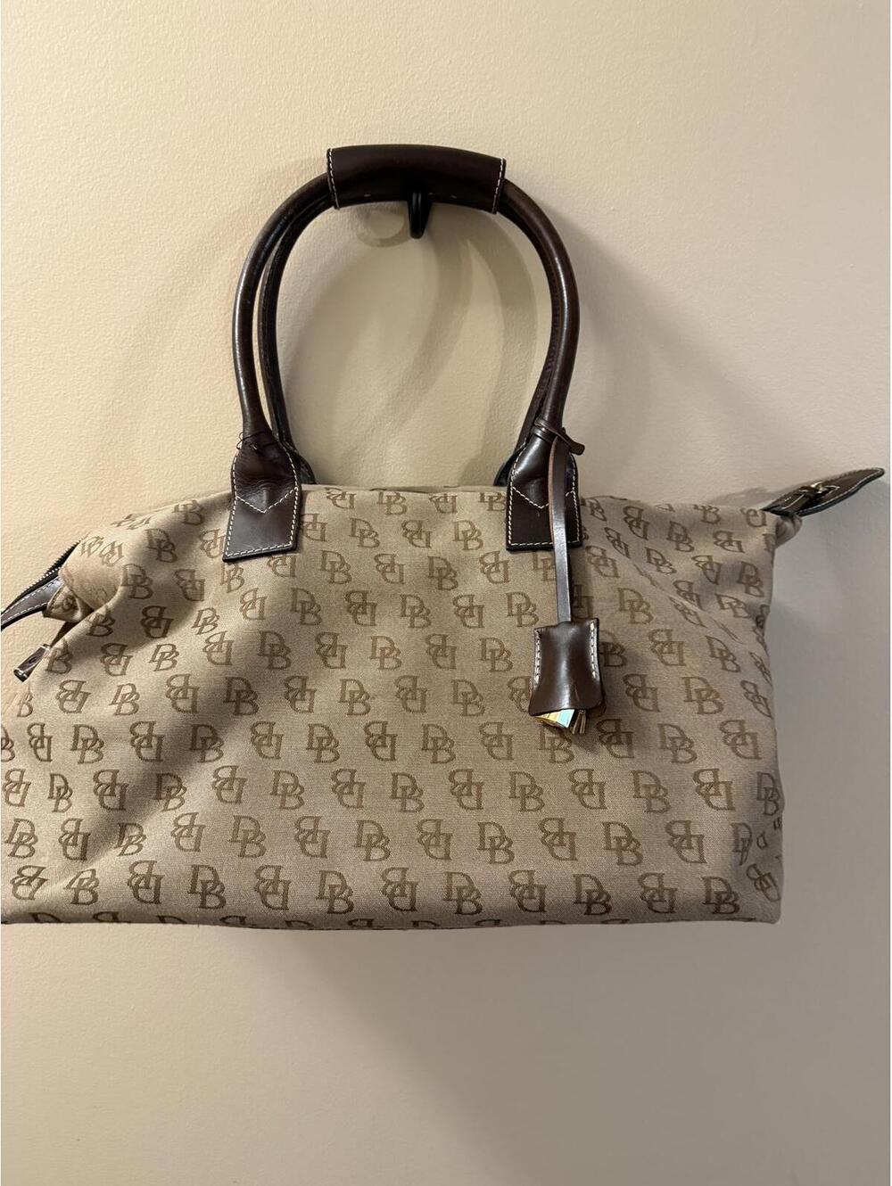 Dooney & Bourke Monogram Canvas Weekender Satchel Bag